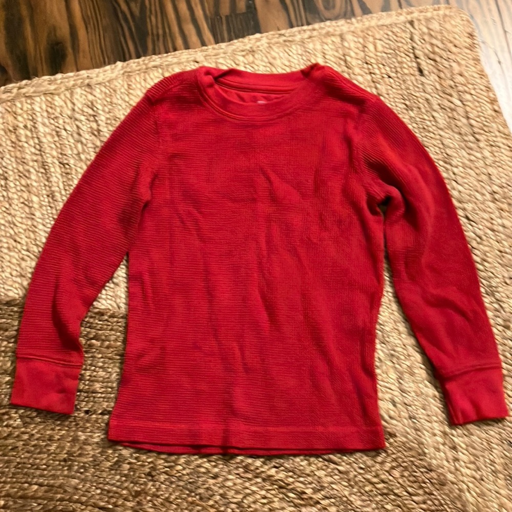 GUC red Primary thermal long sleeve shirt size 4-5